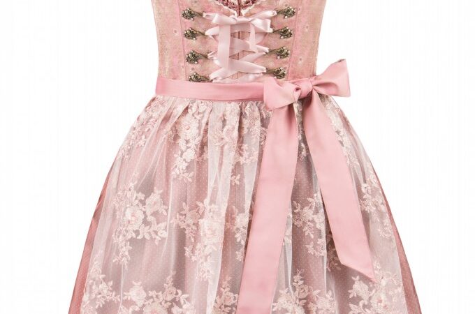 Elegant Jacquard Traditional Dirndl Dress